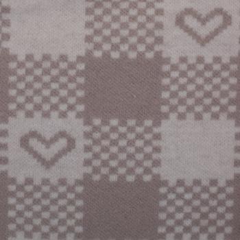 Preview: Baumwolljacquard Xaver by Swafing Flieder mit Herzen Karo